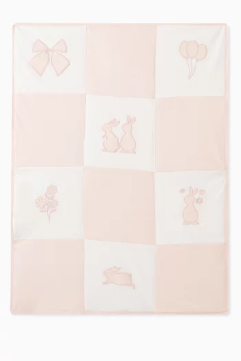Bunny Patchwork Blanket in Organic Cotton