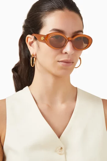 نظارة شمسية نوفو بإطار بيضاوي