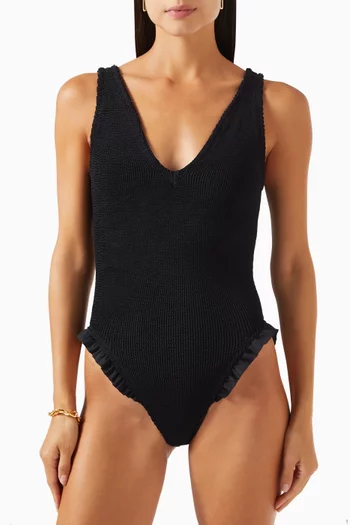 Lisa One-piece Swimsuit in Crinkle Stretch Nylon