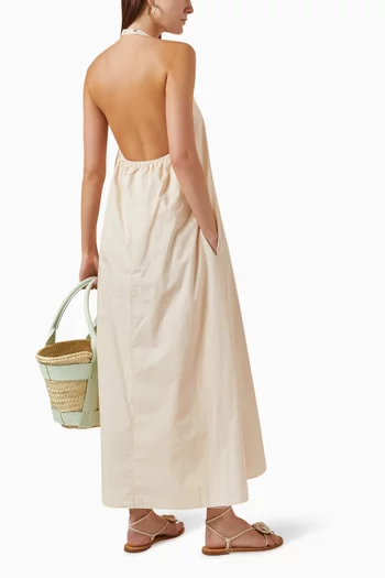 Paloma Maxi Dress in Cotton-poplin