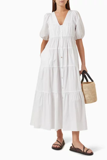 Cecci Maxi Dress in Cotton-poplin