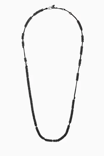 The Eric Beaded Necklace in Cord