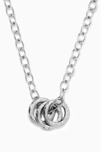 The Jack Necklace in Silver-plated Brass