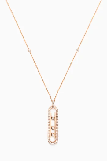Move 10th Diamond Necklace in 18kt Rose Gold