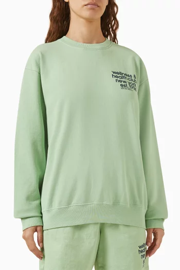 USA Health Club Sweatshirt in Cotton