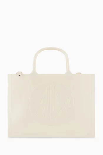 Logo Milky Tote Bag in PVC