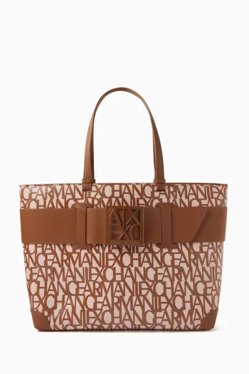 Susy Logo Tote Bag in Faux Leather