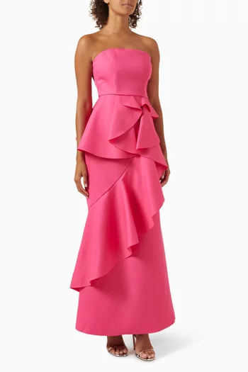 Livorno Ruffled Gown