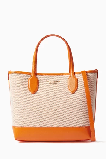 Medium Bleeker Tote in Canvas and Leather