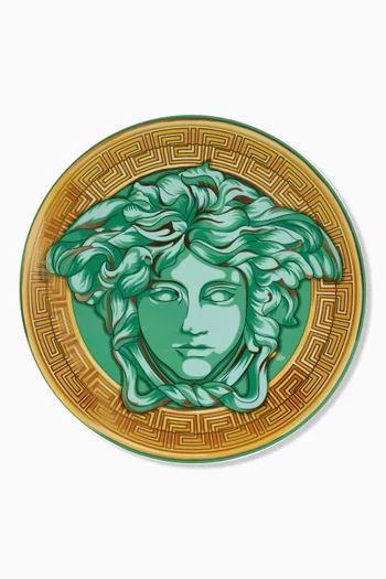 Medusa Amplified Coin Service Plate in Porcelain