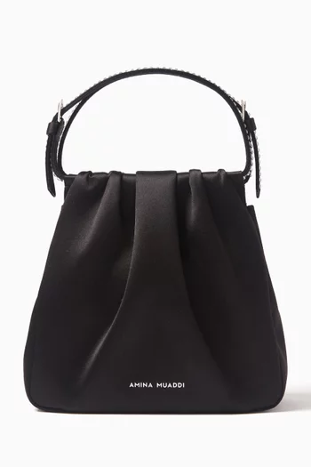 Vittoria Crystal Top-handle Bag in Satin