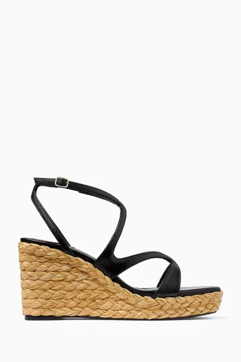 Ayla 85 Wedge Sandals in Nappa Leather
