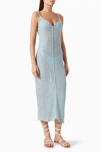 Luna Midi Dress in Viscose-knit