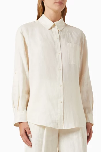 Johanna Button-up Shirt in Linen