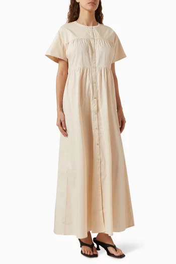Palma Maxi Dress in Cotton-poplin