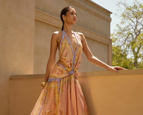 Buy Staud Yellow Laura Maxi Dress in Linen For Women Online | Ounass Qatar Buy Staud Yellow Laura Maxi Dress in Linen For Women Online | Ounass Qatar