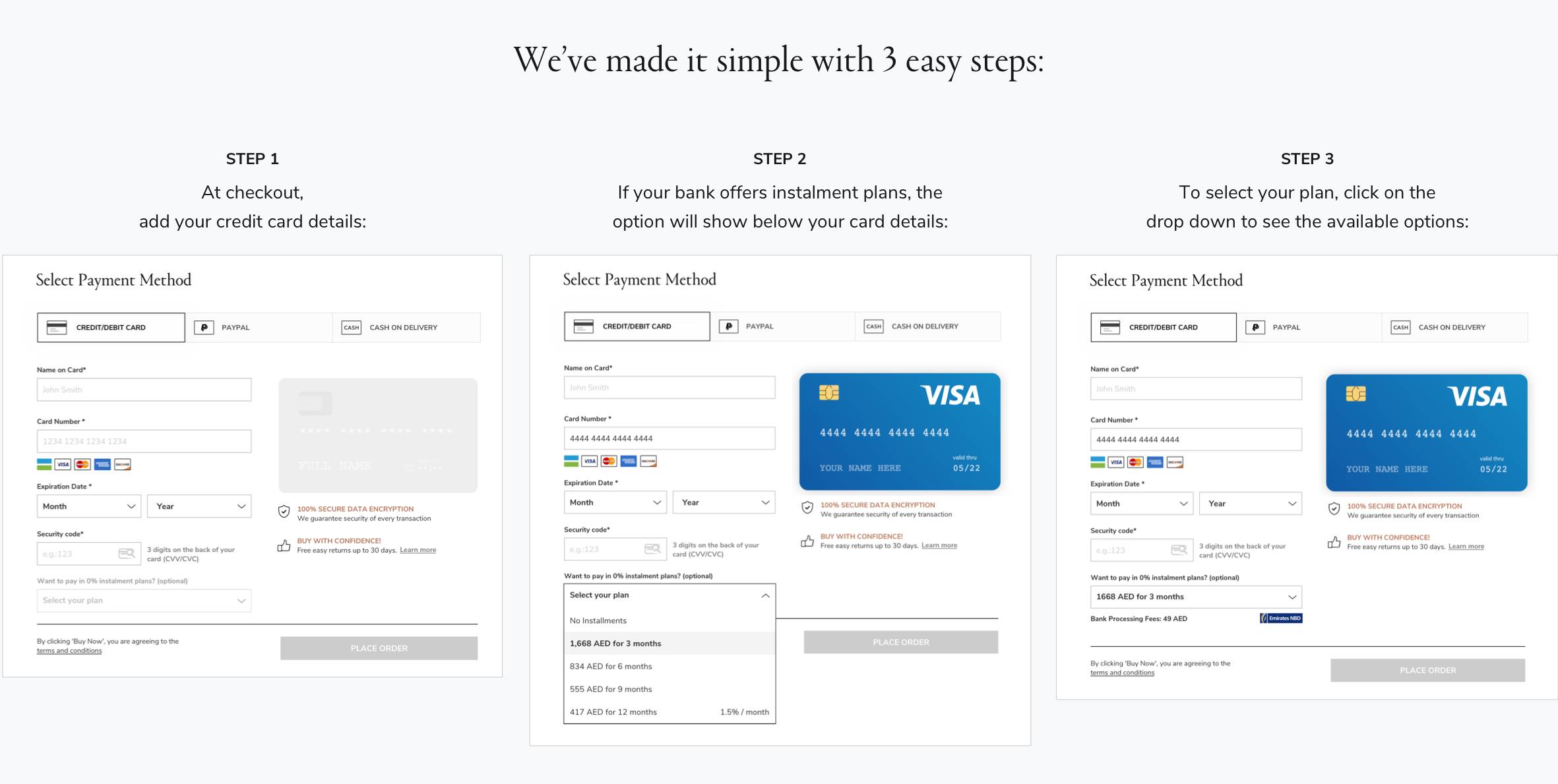 How to Pay with Instalments
