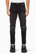 Buy Amiri Black MX2 Knee Patch Jeans for MEN in UAE | Ounass