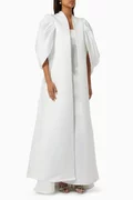 Buy Tha Seen White Jacket & Dress Set in Bridal Satin for Women in UAE ...