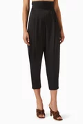 Buy VANINA Black Papillon Pants in Satin for Women in UAE | Ounass