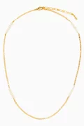 Buy Jenny Bird White Delphine Freshwater Pearl Necklace in 14kt Gold