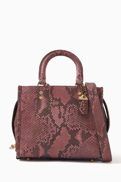 Buy Coach Blue Rogue 20 Bag in Python Leather For Women Online | Ounass UAE