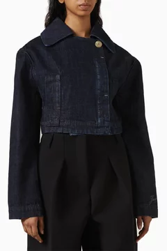 Buy Jacquemus Blue La Veste De-Nimes Marino Jacket For Women Online | Ounass UAE