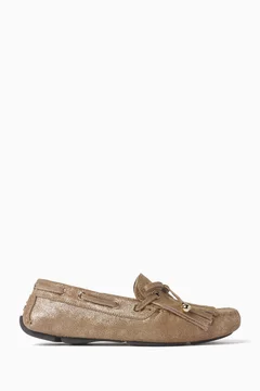 Manon Loafers in Shimmer Crosta Suede