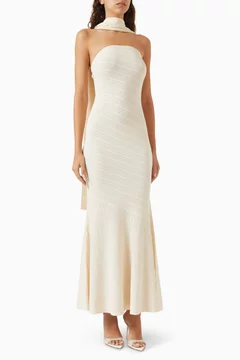 Noa Scarf Gown in Knit
