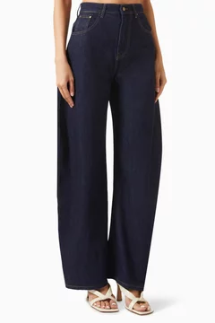 Rounded Jeans in Denim