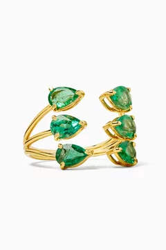 Sage Emerald Ring in 18kt Gold