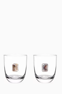 Elevo Gemstone Double Old Fashioned Glasses, Set of 2
