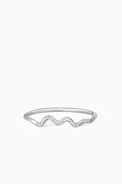 Drizzle Bangle in 18kt White Gold