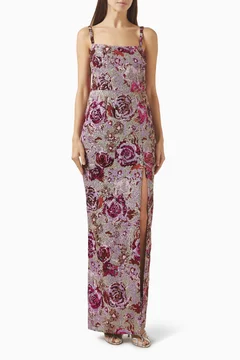 Allegra Sequin-embellished Maxi Dress