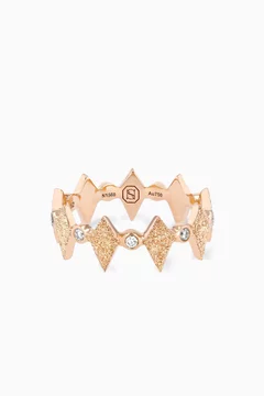 Mosaic Diamond Ring in 18kt Rose Gold