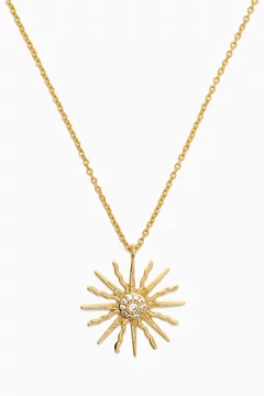 Buy Shashi Gold Soleil Pendant Necklace For Women Online | Ounass UAE