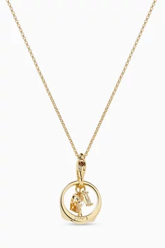 Buy Maje Gold Charm & Ring Pendant Necklace in Brass For Women Online | Ounass UAE