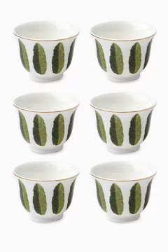 The Palm Chaffe Cups in Porcelain