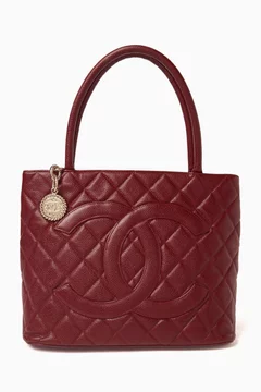2000s Medallion Tote Bag in Caviar Leather