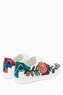 Gucci sneakers floral embroidery store