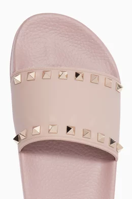 Powder valentino shop rockstud slides
