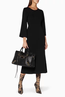 Balenciaga metallic top edge city medium