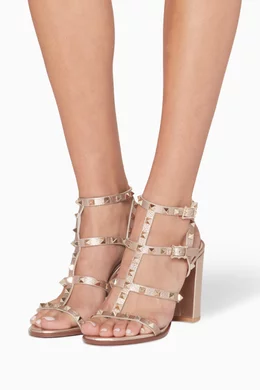 Valentino rockstud deals block heel
