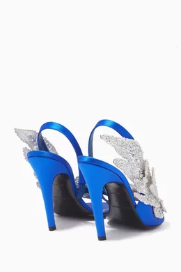 Balenciaga embellished satin sandals store