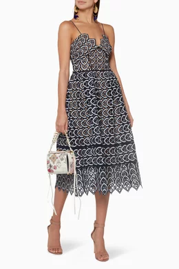 Self portrait azaelea dress navy sale