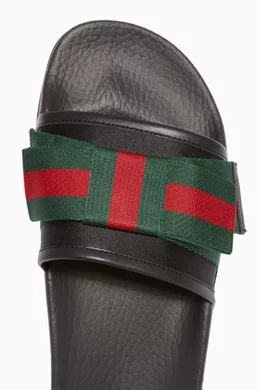Gucci slides bow store