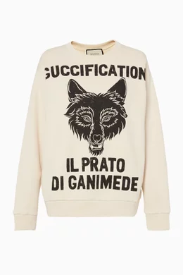 Gucci wolf crewneck store