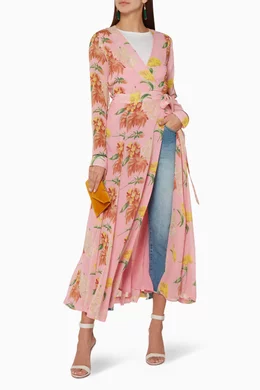 Ganni marceau georgette maxi dress cheap