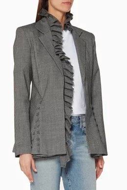 Buy Maggie Marilyn Multicolour Grey I Lead From The Heart Blazer for Women in UAE Ounass