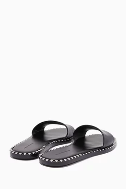 Alexander wang lola studded slides sale